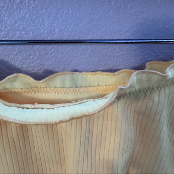 New Wild Fable Yellow Ribbed Bikini Bottom Size XL - Picture 9 of 11